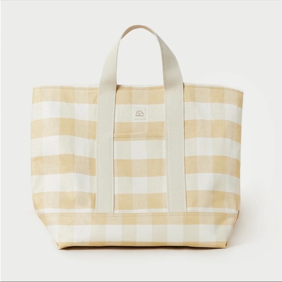 Loeffler Randall Bodie Oversized Open Tote- Hay Gingham - Picture 4 of 5